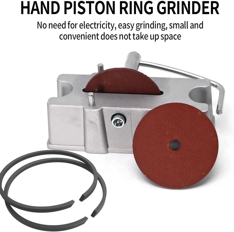 UOIENRT 66785 Hand Cranked Filter Manual Piston Ring Filer Grinder Comes with 120 Grit Grinding Wheel - Image 2